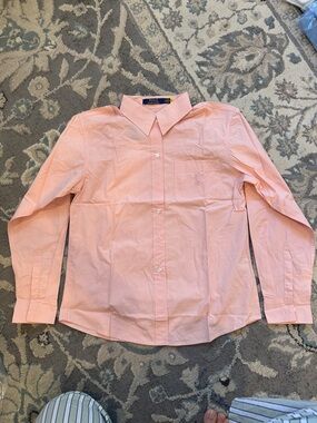 Polo by Ralph Lauren Light Pink Long-Sleeve Button-Down Shirt